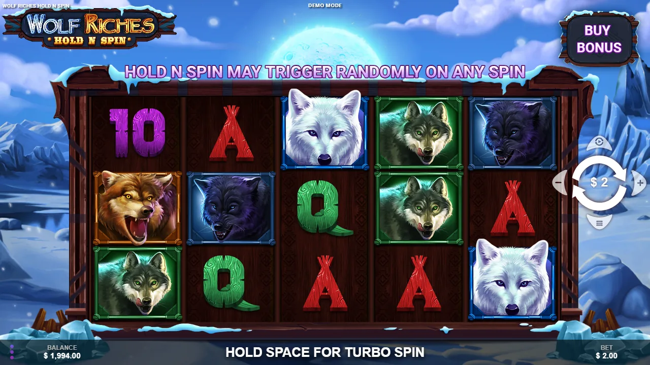 Wolf Riches Hold N Spin
