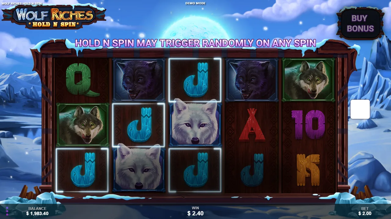 Wolf Riches Hold N Spin