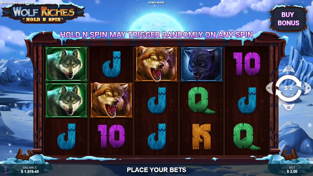 Wolf Riches Hold N Spin