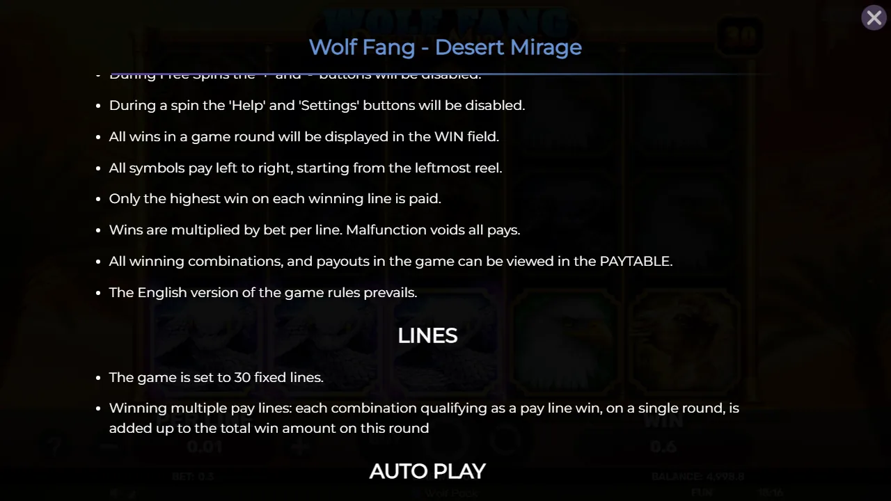 Wolf Fang - Desert Mirage