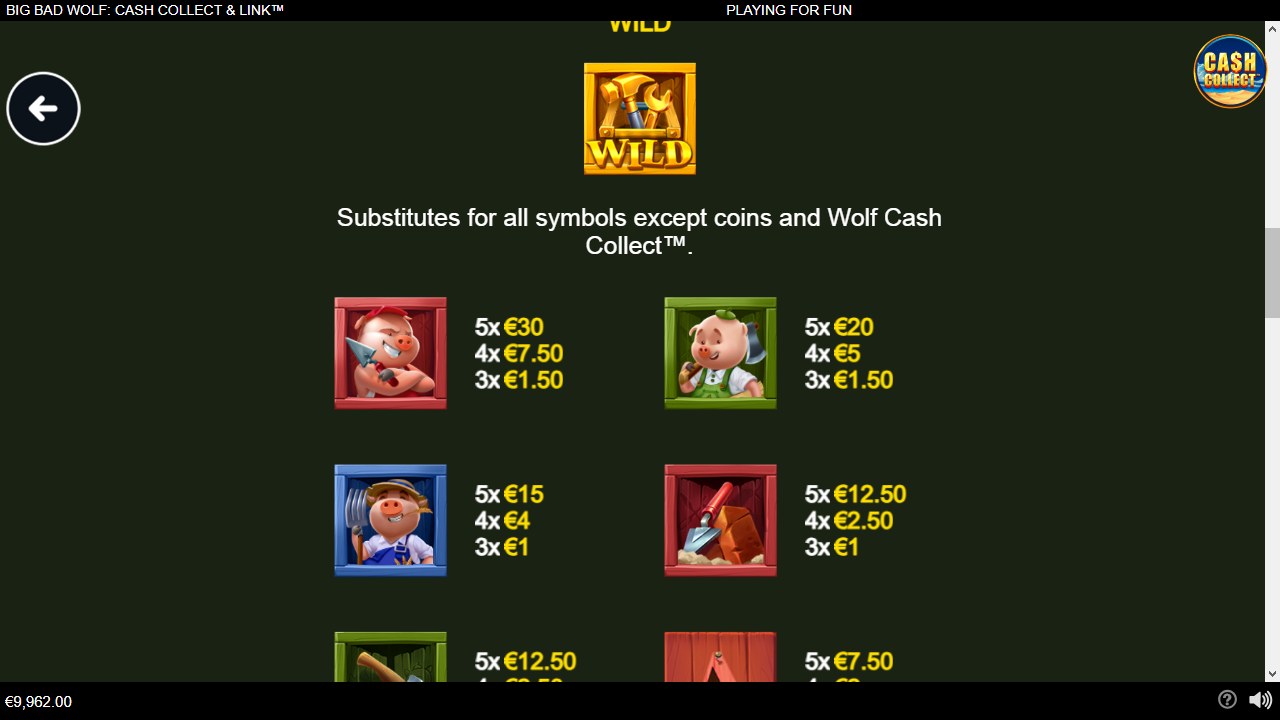 Big Bad Wolf Cash Collect & Link