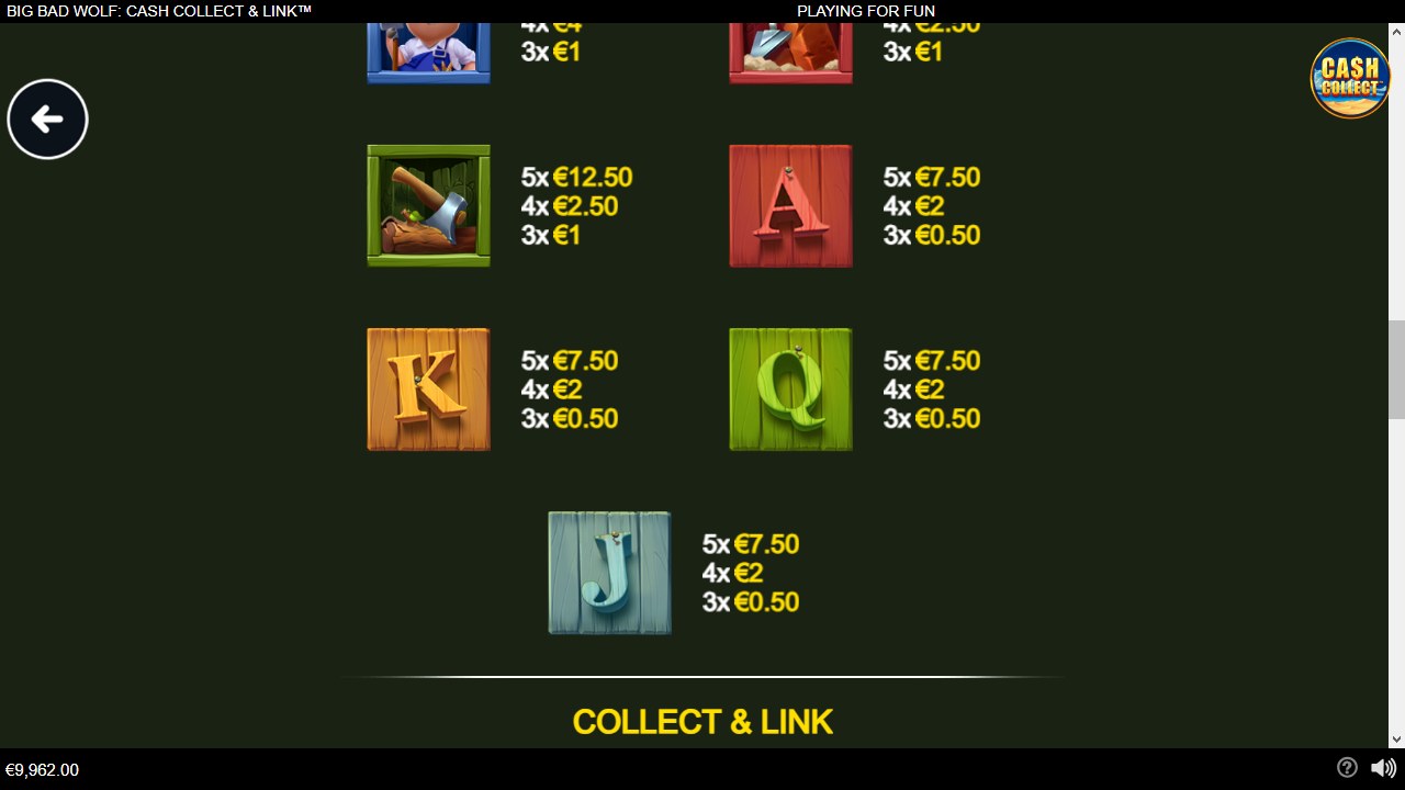 Big Bad Wolf Cash Collect & Link