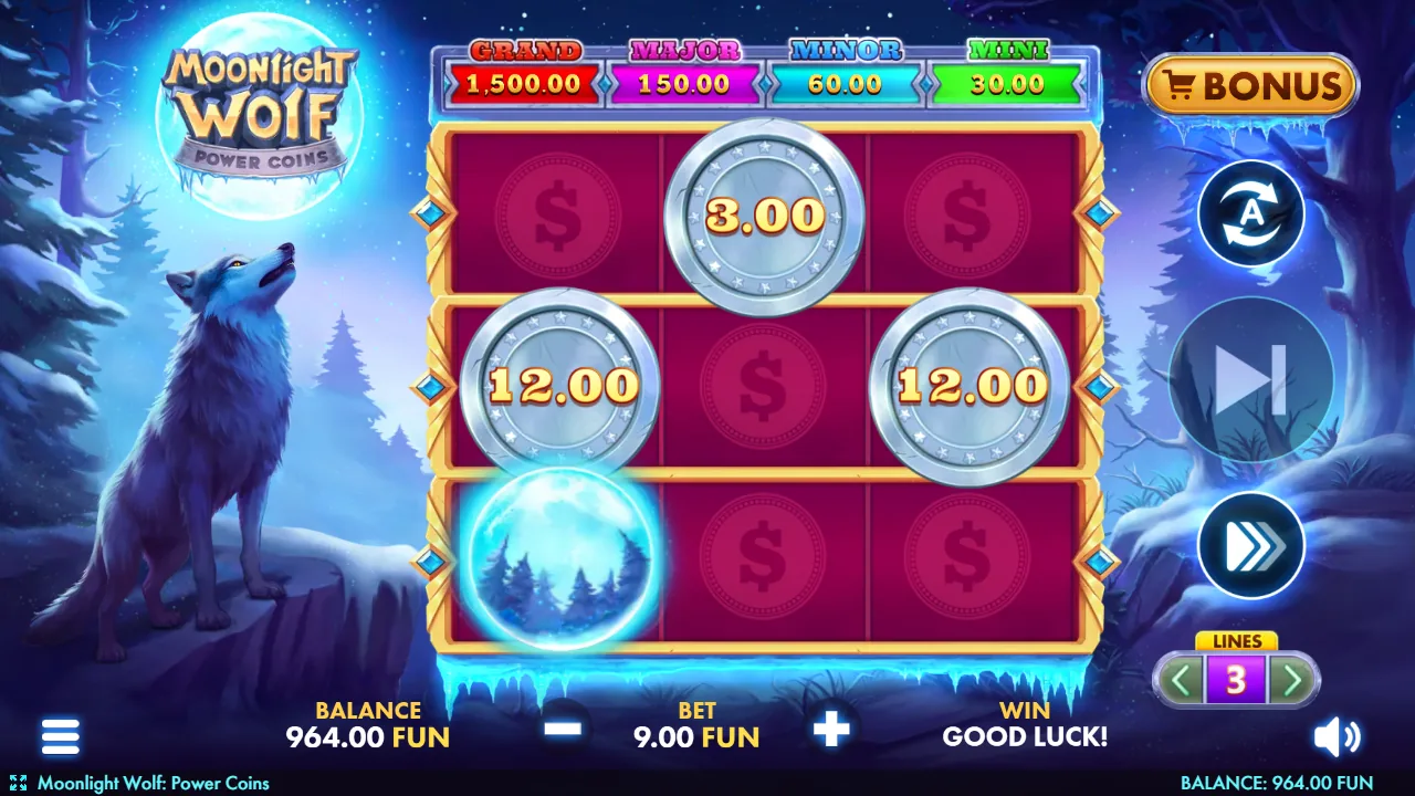 Moonlight Wolf: Power Coins
