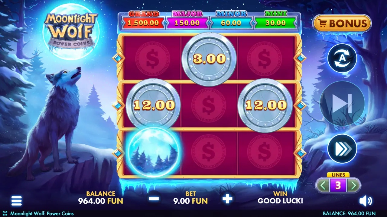 Moonlight Wolf: Power Coins