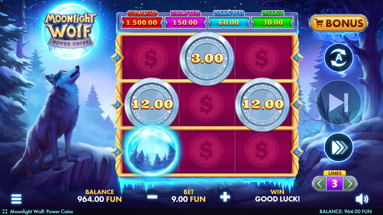 Moonlight Wolf: Power Coins