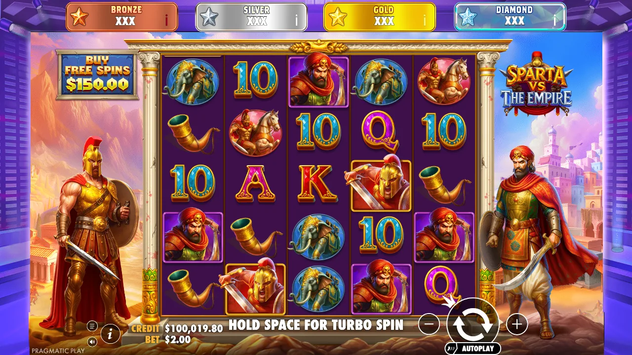 Sparta vs the Empire Jackpot Star
