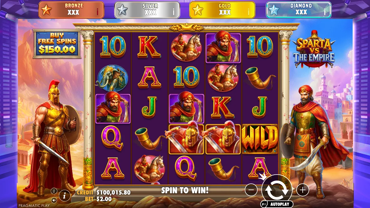 Sparta vs the Empire Jackpot Star