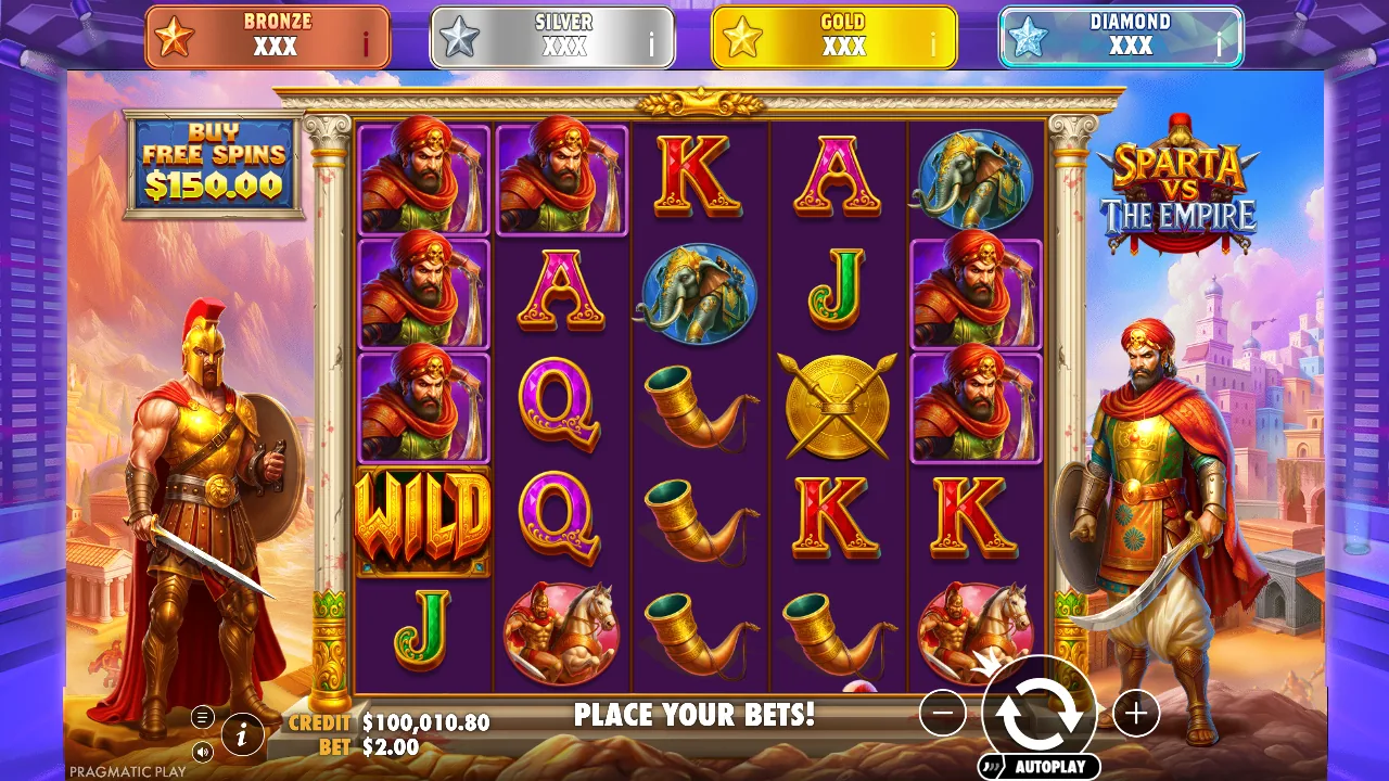 Sparta vs the Empire Jackpot Star